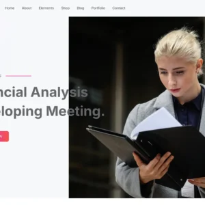 Financial Analysis & Advisory - WordPress Website