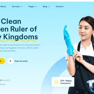 Professional Cleaning Services - WordPress Website
