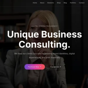 Business Consulting & Digital Agency - WordPress Website