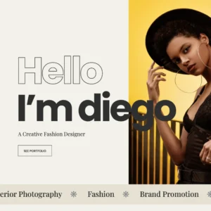 Creative Fashion Designer - WordPress Website