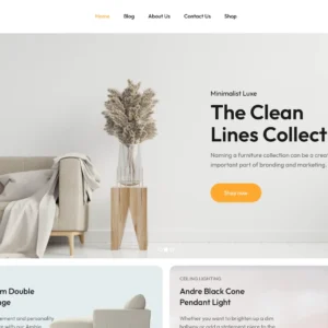 Contemporary Furniture Shop - WordPress Website