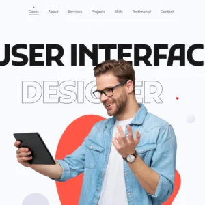 Creative UI/UX Portfolio - WordPress Website