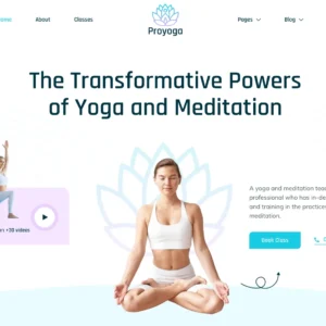 Yoga & Meditation Studio - WordPress Website