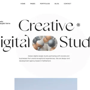 Modern Creative Studio - WordPress Website