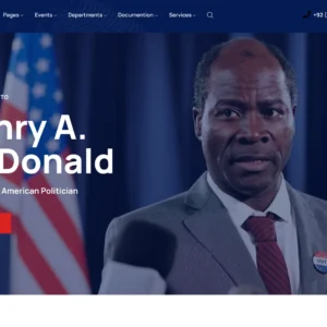Political Campaign & Candidate - WordPress Website