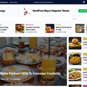 Food Recipe & Cooking Blog - WordPress Website