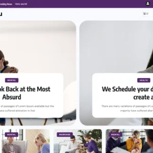 Mental Health & Wellness Blog - WordPress Website
