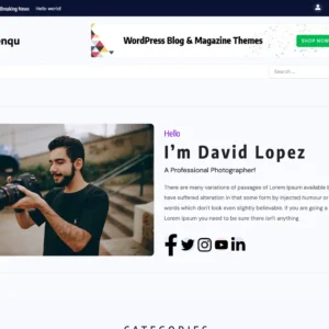 Professional Photography Blog - WordPress Website