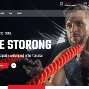 Fitness & Gym Center - WordPress Website