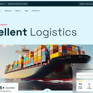 International Shipping & Logistics - WordPress Website