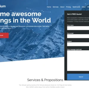 Responsive App Showcase - WordPress Website