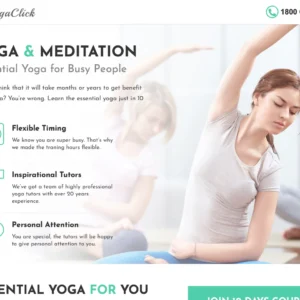 Yoga & Meditation Practice - WordPress Website