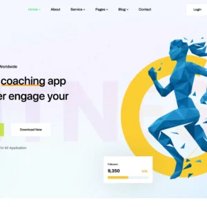 Fitness Coaching & App Landing - WordPress Website