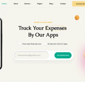 Expense Tracking & Budget App - WordPress Website