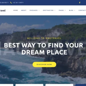 Travel Agency & Tour Booking - WordPress Website