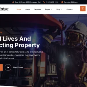 Firefighter & Emergency Services - WordPress Website