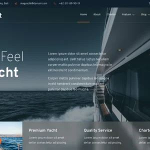 Yacht Rental & Marine Services - WordPress Website