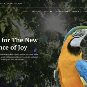 Zoo & Wildlife Park - WordPress Website