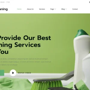 Cleaning & Janitorial Services - WordPress Website