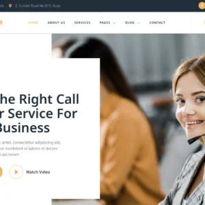 Call Center & Customer Support - WordPress Website