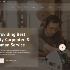 Carpentry & Woodworking Services - WordPress Website