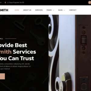 Locksmith & Security Services - WordPress Website