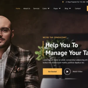 Tax Advisor & Accounting Services - WordPress Website