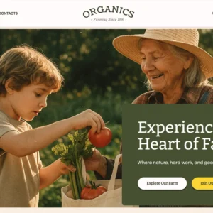 Organic Farming & Fresh Produce – WordPress Website