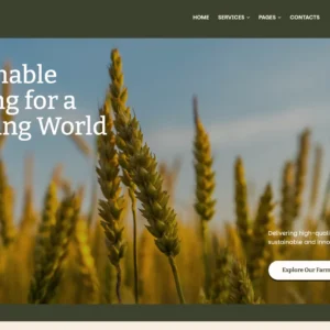 Sustainable Agriculture & Eco Farming – WordPress Website