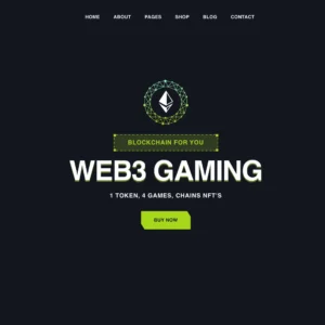Web3 Blockchain Gaming Hub – WordPress Website