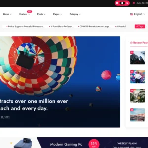 Tech News & Magazine Portal – WordPress Website