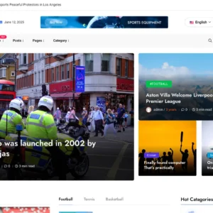 Global News & Sports Updates – WordPress Website