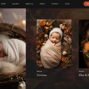 Newborn & Family Photography - WordPress Website