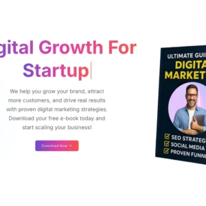 E-Book Landing Page - WordPress Website