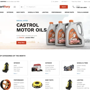 Auto Spare Parts Shop - WordPress Website