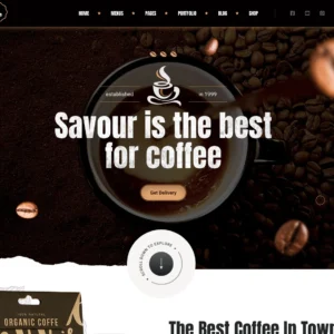 Coffee Shop & Cafe - WordPress Website