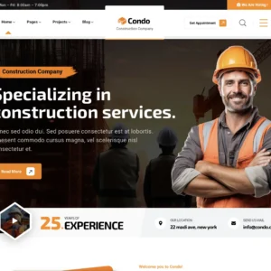 Construction & Renovation - WordPress Website