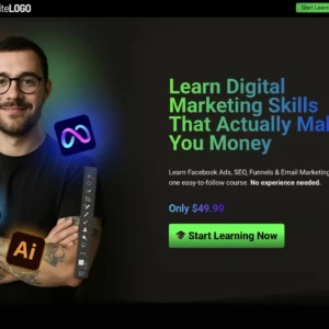 Online Course Sales Landing - WordPress Website