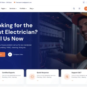Electrician Services - WordPress Website
