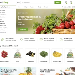 Grocery & Food Products Store - WordPress Website