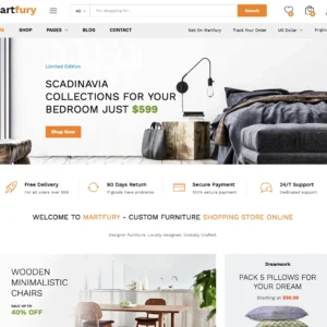 Furniture & Home Textile Store - WordPress Website