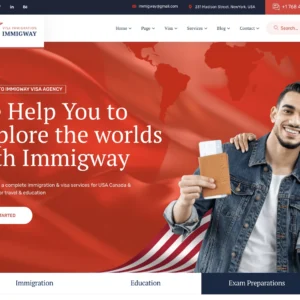 Student Immigration & Education Visa – WordPress Website