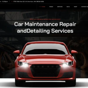 Auto Service & Car Wash - WordPress Website