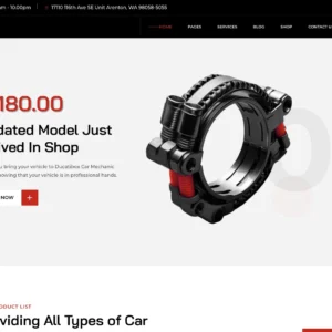 Auto Parts & Repair Shop - WordPress Website