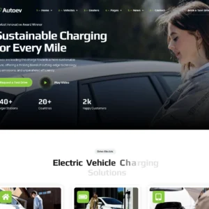 EV Charging Network - WordPress Website