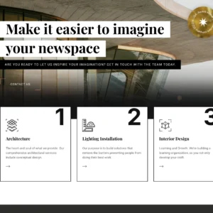 Architecture & Lighting - WordPress Website