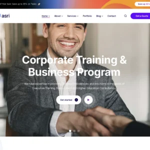 Corporate Training - WordPress Website
