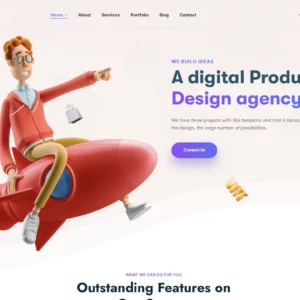 Startup Product Landing - WordPress Website