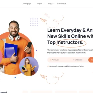 Online Learning Platform - WordPress Website