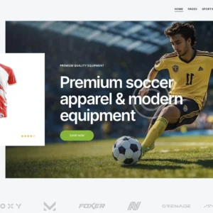 Sports Merchandise Store - WordPress Website